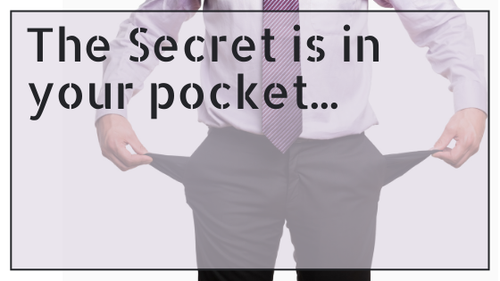 The secret is in your pocket blog title